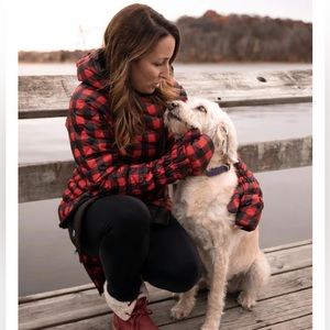 HEIM-MADE Lumberjacket Reversible Down Puffer Jacket Built-In-Mittens